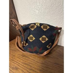 Vintage Accessories Unlimited of Maine Geometric Tapestry Crossbody Purse